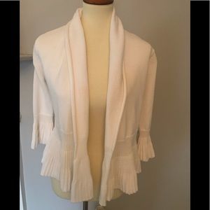 White cardigan cotton sweater. S